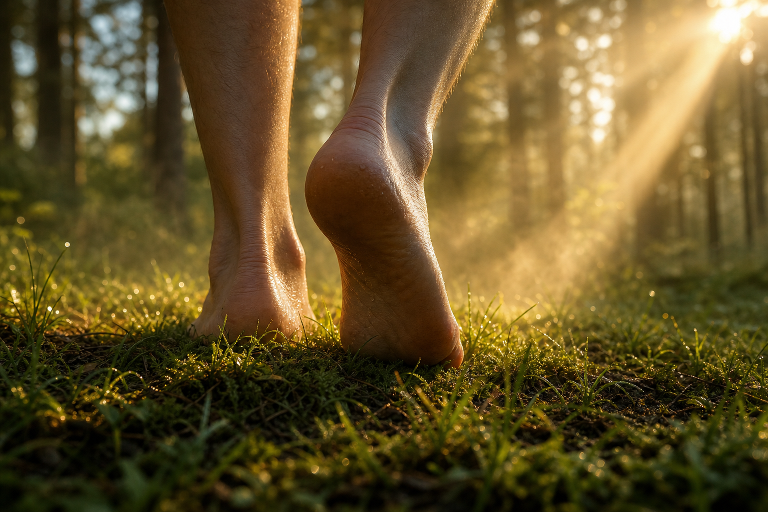 Босые ноги снижают воспаление: grounding-эффект и как использовать этим летом